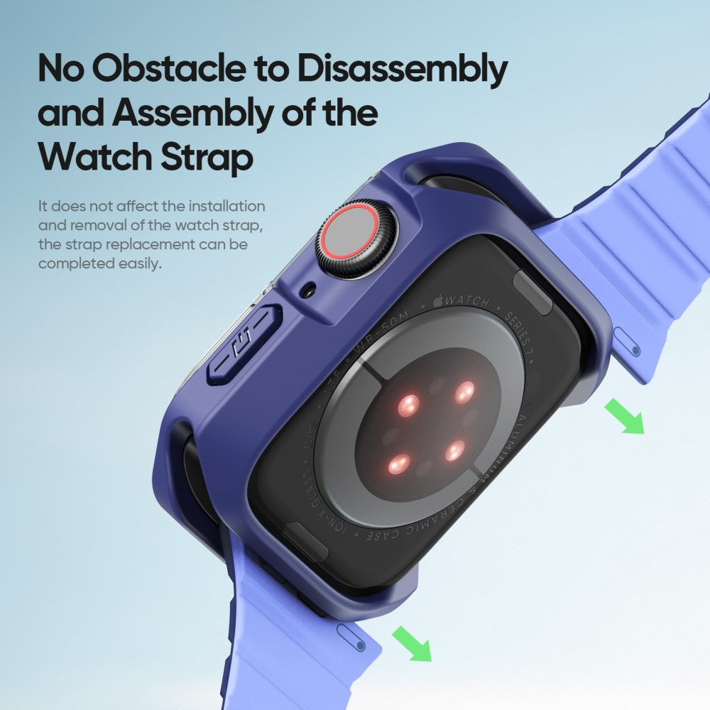 Godt Silikone Cover passer til Apple Smartwatch - Blå#serie_3
