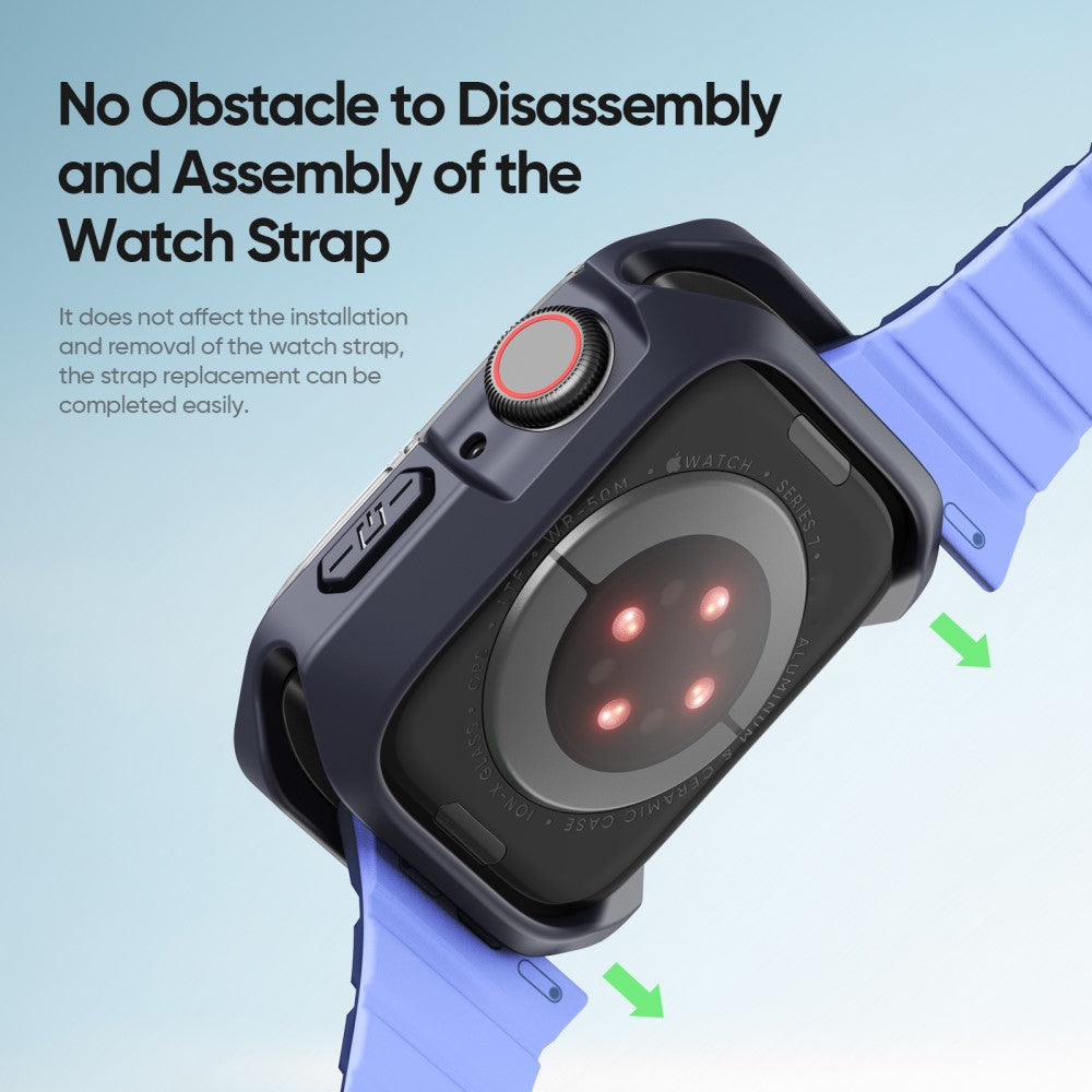 Godt Silikone Cover passer til Apple Smartwatch - Blå#serie_5