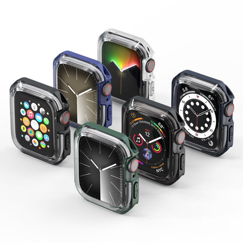 Beskyttende Silikone Cover passer til Apple Smartwatch - Blå#serie_1