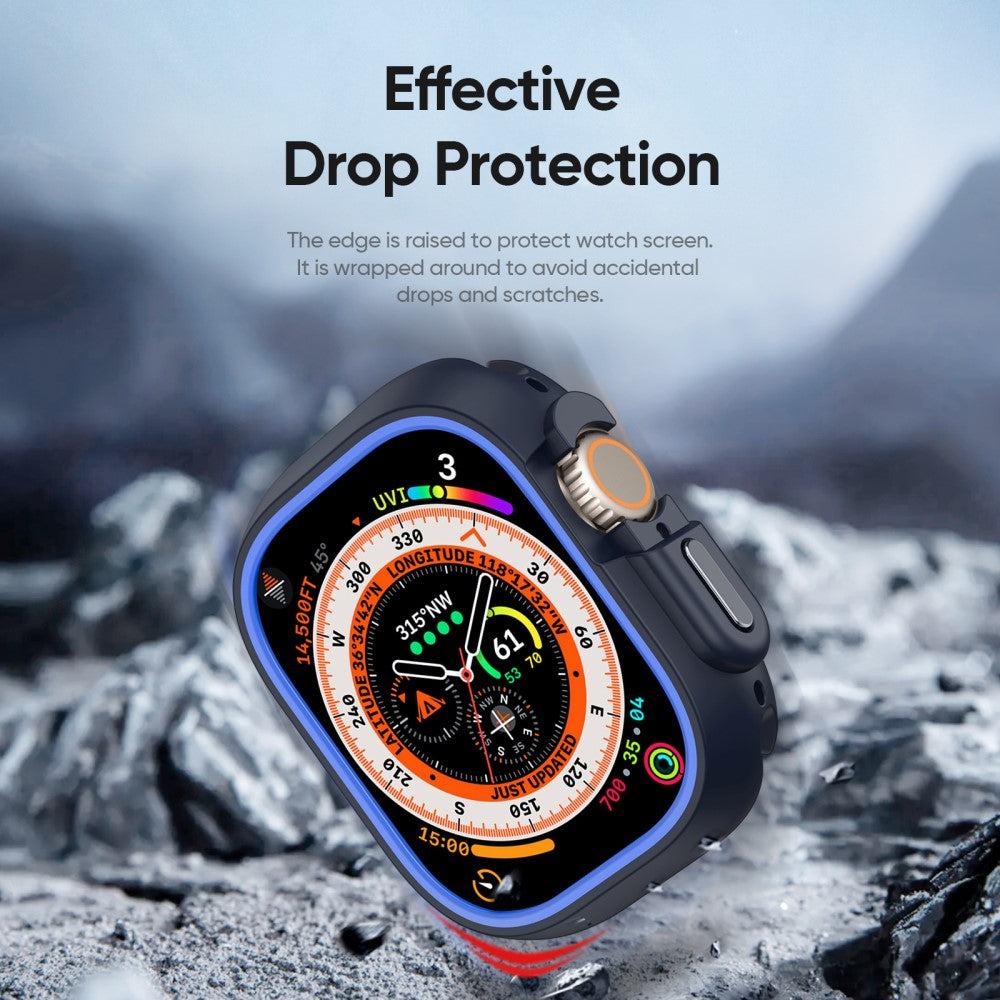 Alle Tiders Silikone Cover passer til Apple Watch Ultra 2 / Apple Watch Ultra - Blå#serie_3