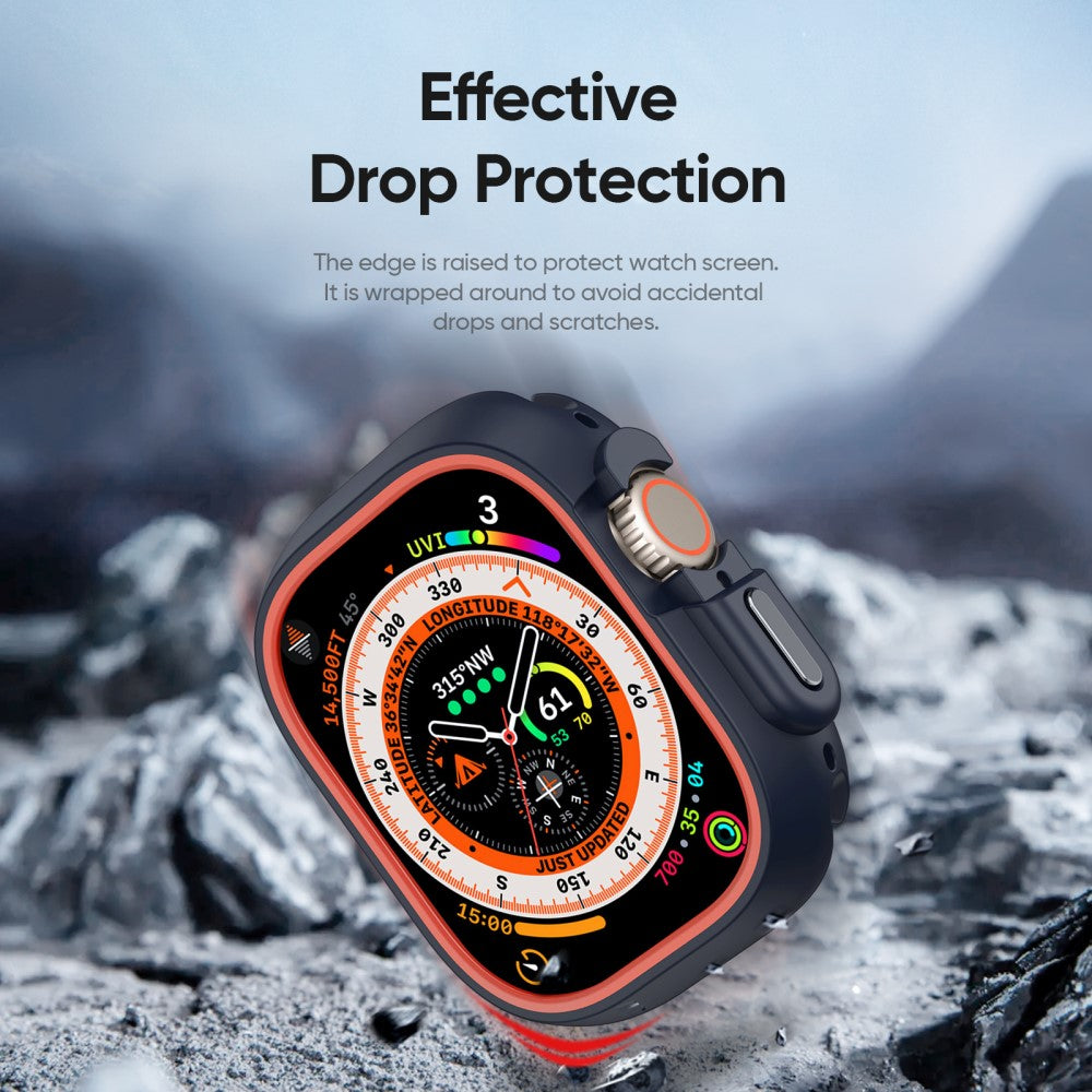 Alle Tiders Silikone Cover passer til Apple Watch Ultra 2 / Apple Watch Ultra - Orange#serie_5