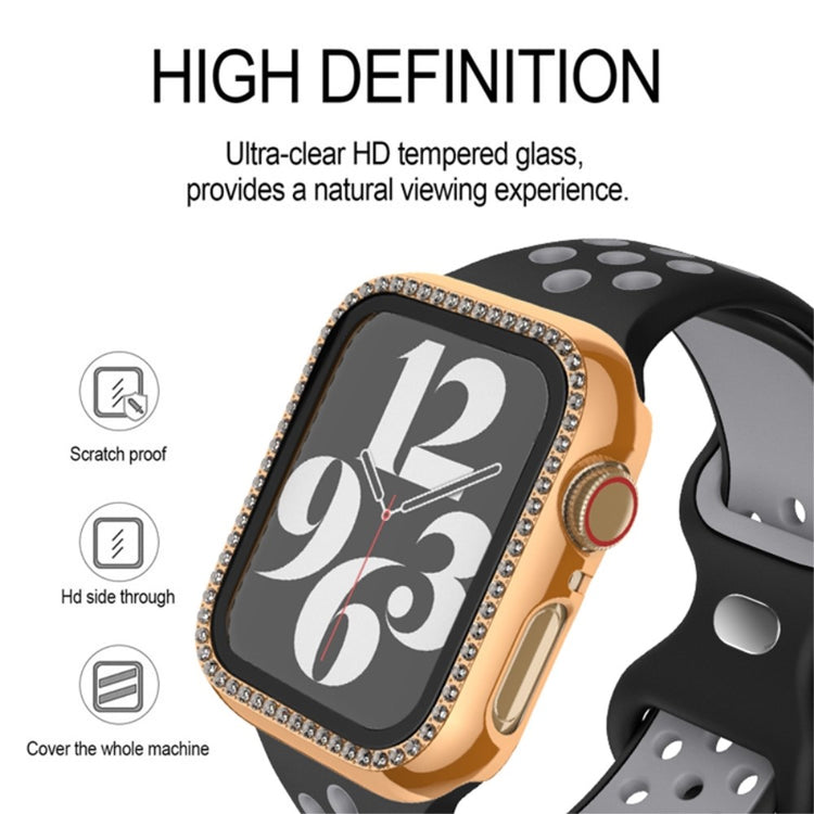 Rhinsten Og Glas Universal Rem passer til Apple Watch Ultra / Apple Watch Ultra 2 - Guld#serie_6
