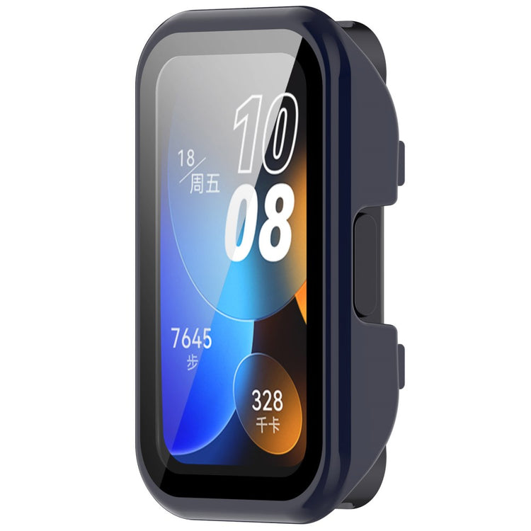 Super Good Huawei Band 8 / Huawei Band 9 Universel Cover with Screen Protector in Glass - Blue#serie_4