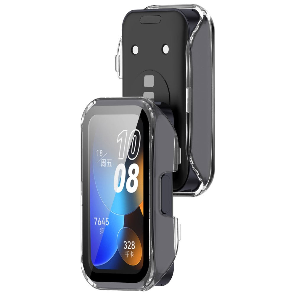 Super Good Huawei Band 8 / Huawei Band 9 Universel Cover with Screen Protector in Glass - White#serie_6