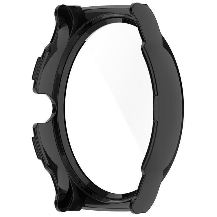 Haylou Solar Lite (R001) Hard Bump resistant Watch Frame Cover with Tempered Glass Screen Film - Black - Black#serie_1