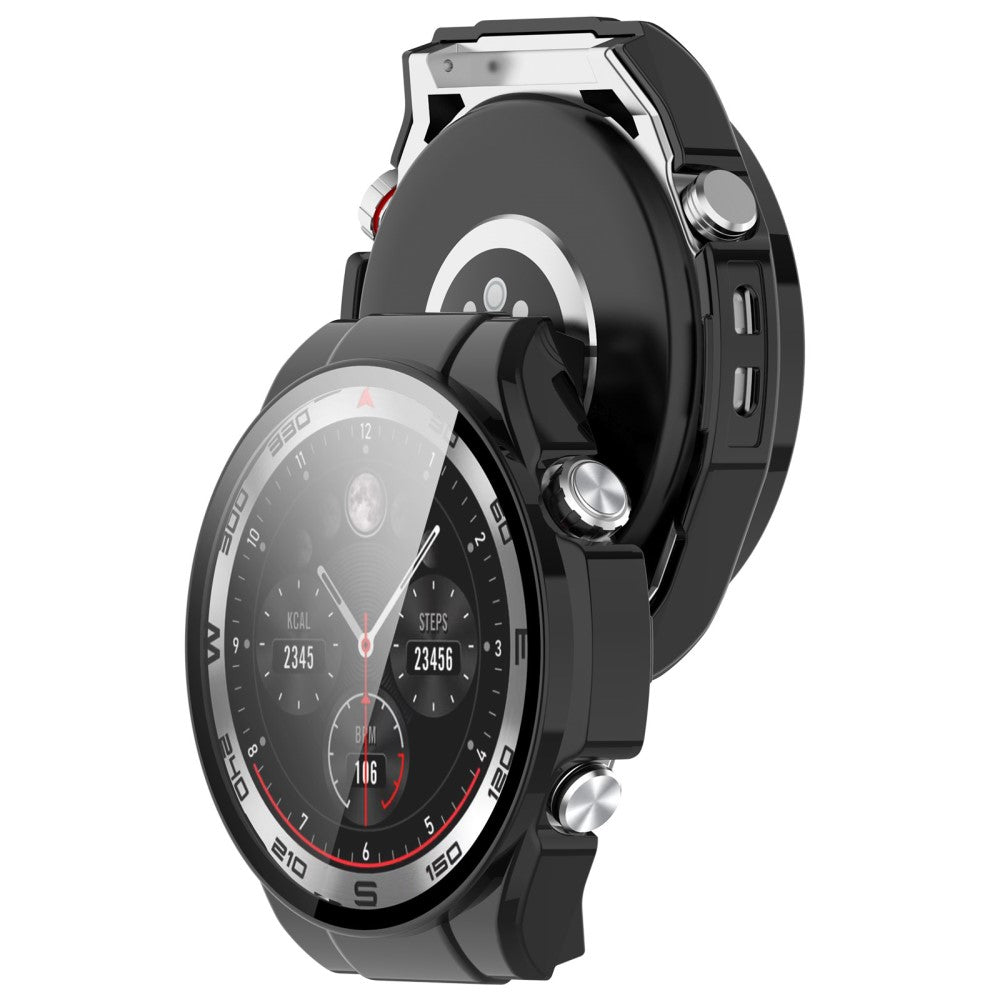 Fashionable Haylou Watch R8 Cover with Screen Protector in Glass - Black#serie_1