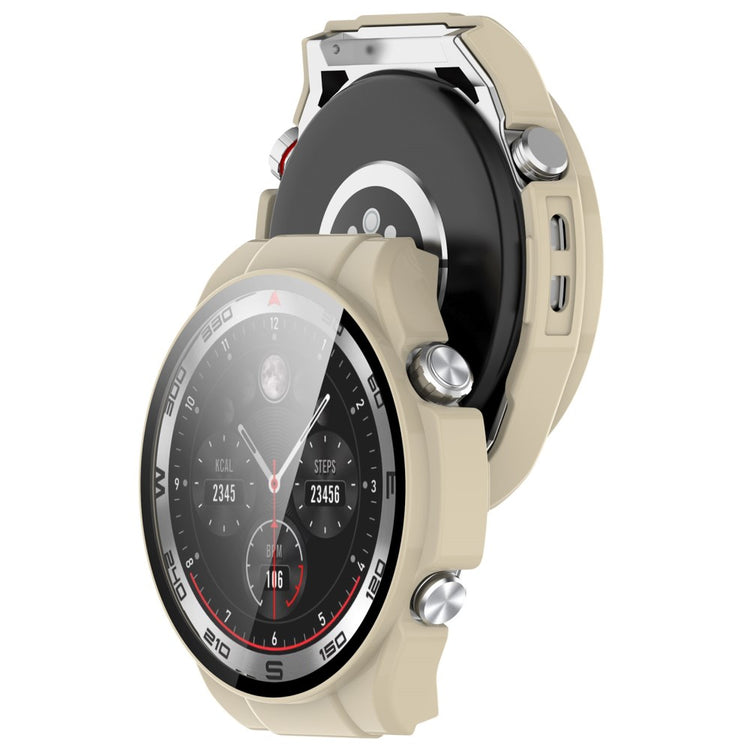 Fashionable Haylou Watch R8 Cover with Screen Protector in Glass - White#serie_5