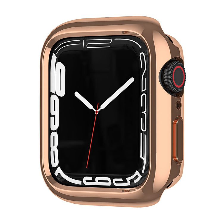 Apple Watch Series 41mm - 40mm - 38mm Electroplated Flexible Watch Case Hollow Anti-Drop Frame - Rose Gold#serie_3