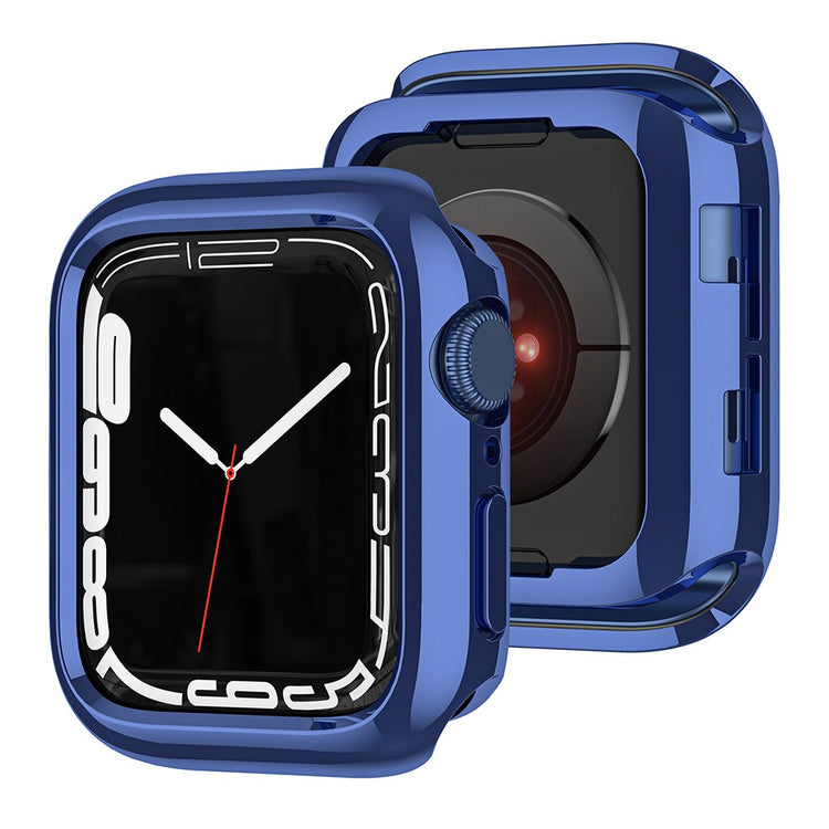 Apple Watch Series 41mm - 40mm - 38mm Electroplated Flexible Watch Case Hollow Anti-Drop Frame - Midnight Blue#serie_5