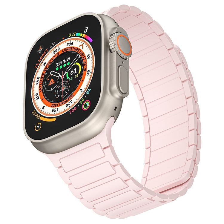 Helt Vildt Smuk Silikone Universal Rem passer til Apple Smartwatch - Pink#serie_2