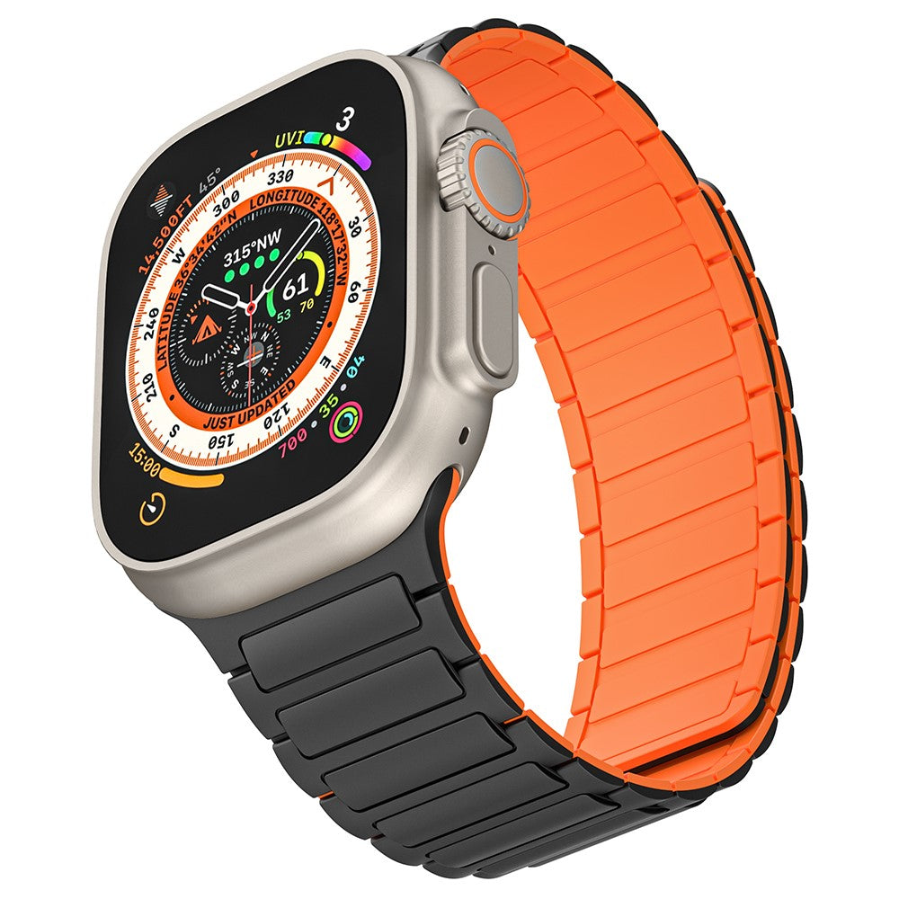 Helt Vildt Smuk Silikone Universal Rem passer til Apple Smartwatch - Orange#serie_3