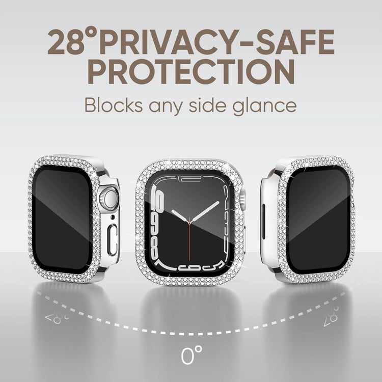 Incredibly Good Apple Smartwatch Universel Cover with Screen Protector in Rhinestone and Glass - Transparent#serie_1