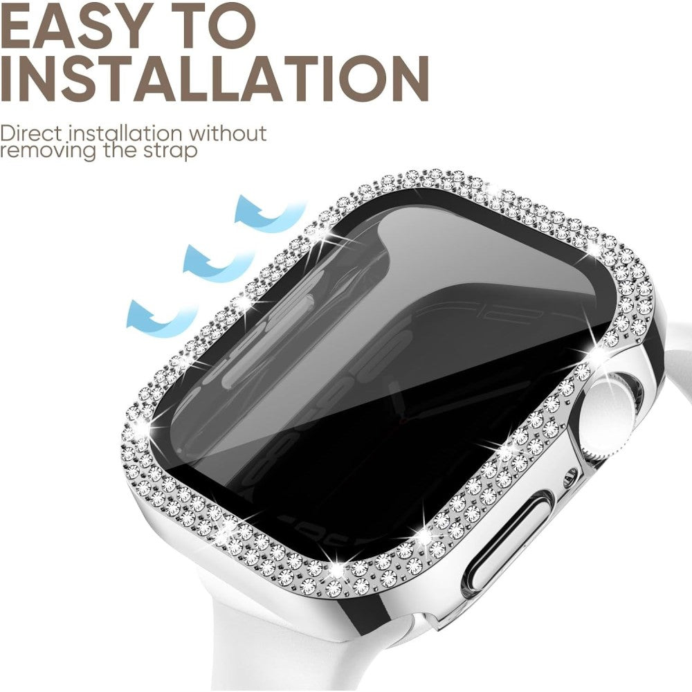 Incredibly Good Apple Smartwatch Universel Cover with Screen Protector in Rhinestone and Glass - Transparent#serie_1