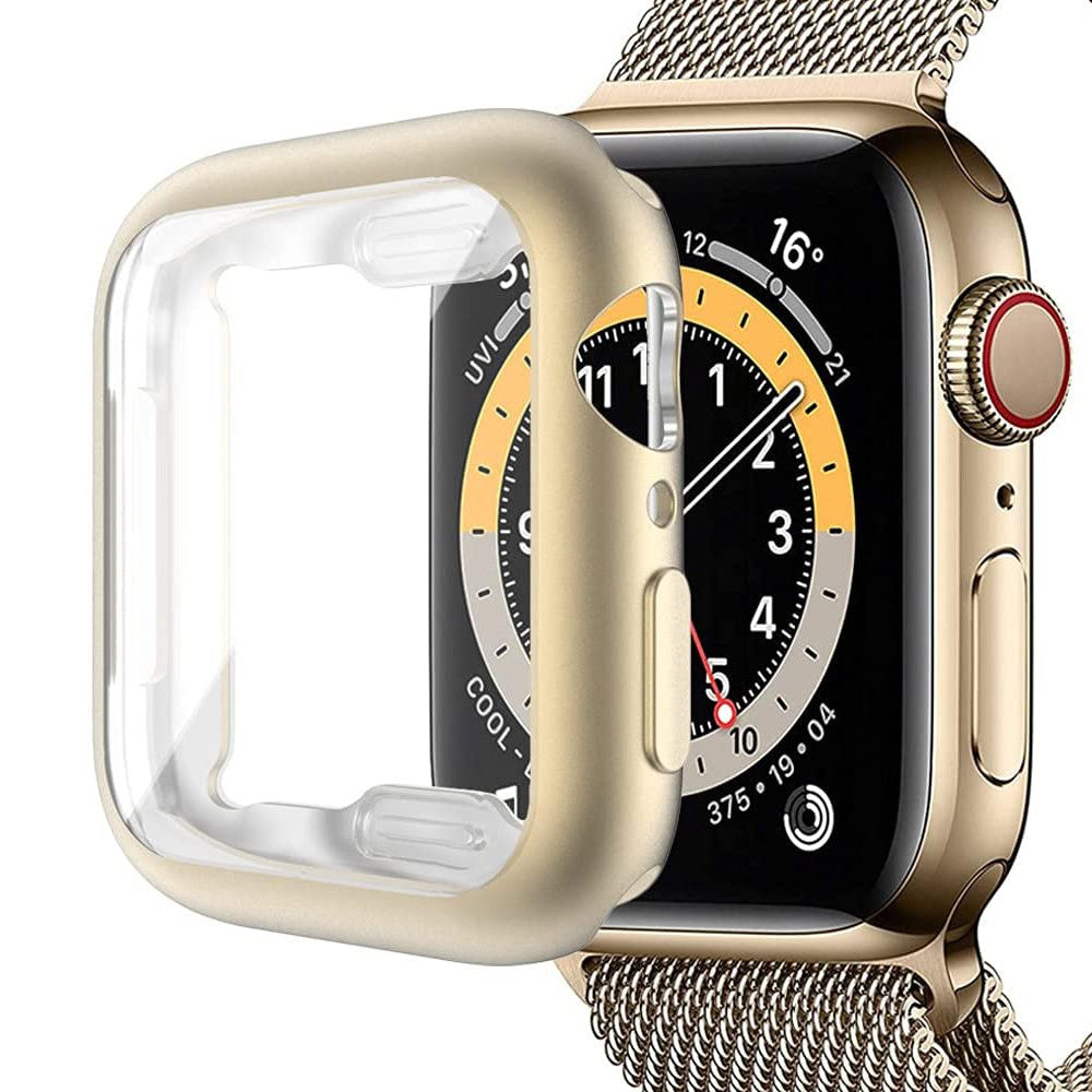 Apple Watch Ultra 2 49mm / Ultra 49m flexible Case with Screen Protector All Around Electroplated Watch Cover - Gold#serie_4