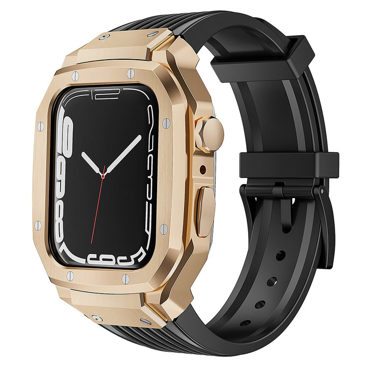 Silikone Rem med Etui passer til Apple Smartwatch - Pink#serie_2