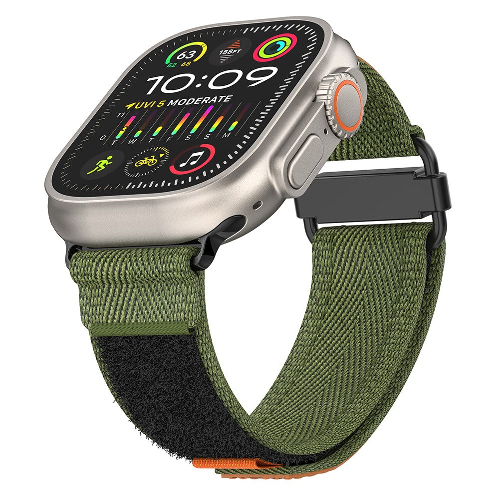 Vildt Fed Nylon Universal Rem passer til Apple Smartwatch - Grøn#serie_3