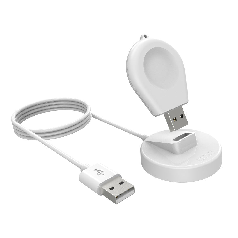 Plastic And Silicone Huawei Watch GT 4 Pro Wireless USB Charging Dock - White#serie_1