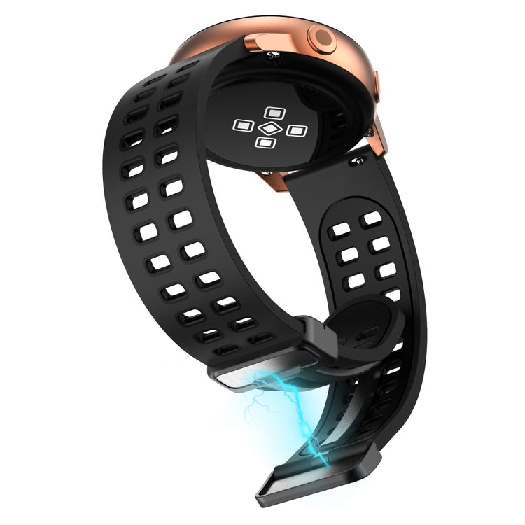 Helt Vildt Godt Silikone Universal Rem passer til Smartwatch - Sort#serie_11