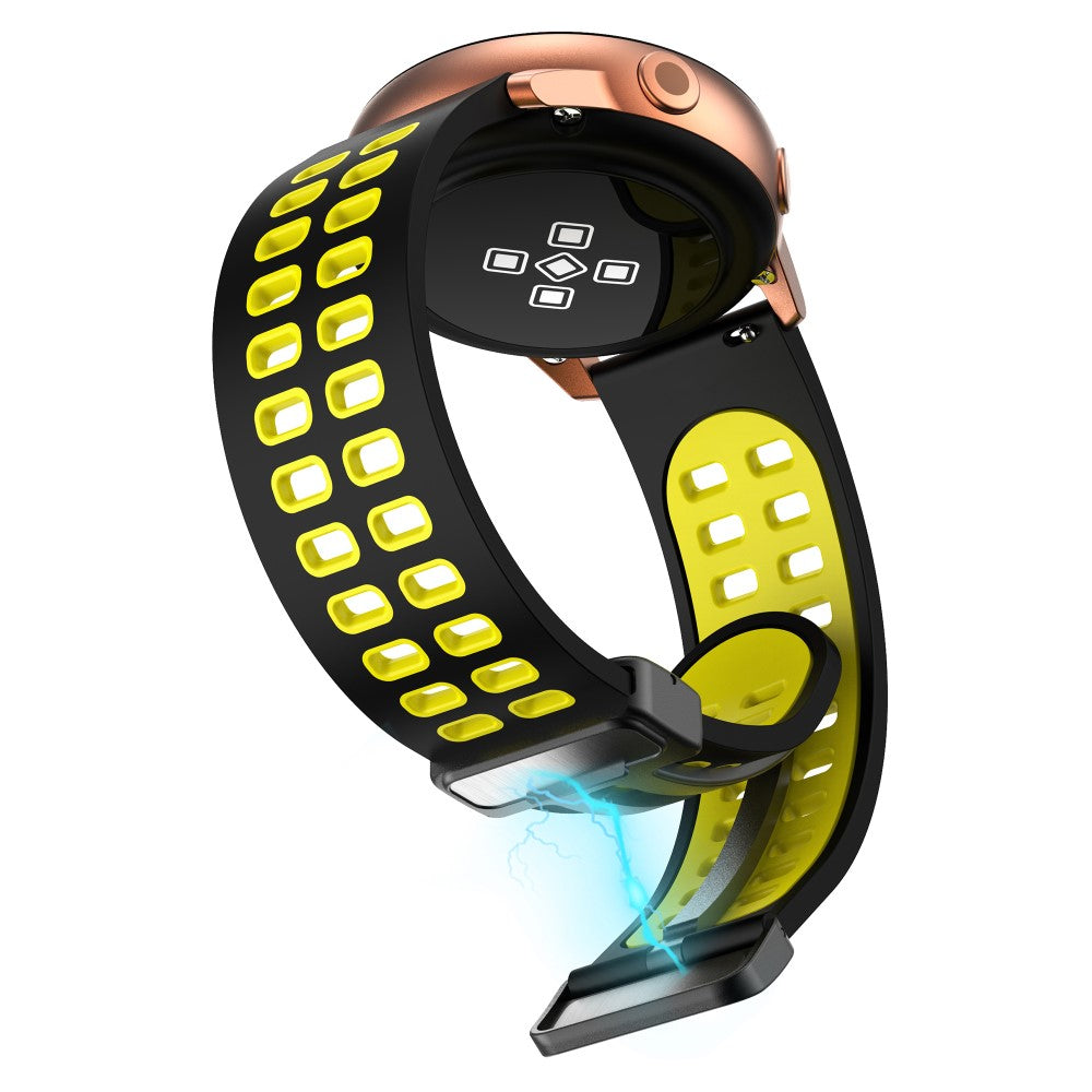 Helt Vildt Godt Silikone Universal Rem passer til Smartwatch - Gul#serie_4