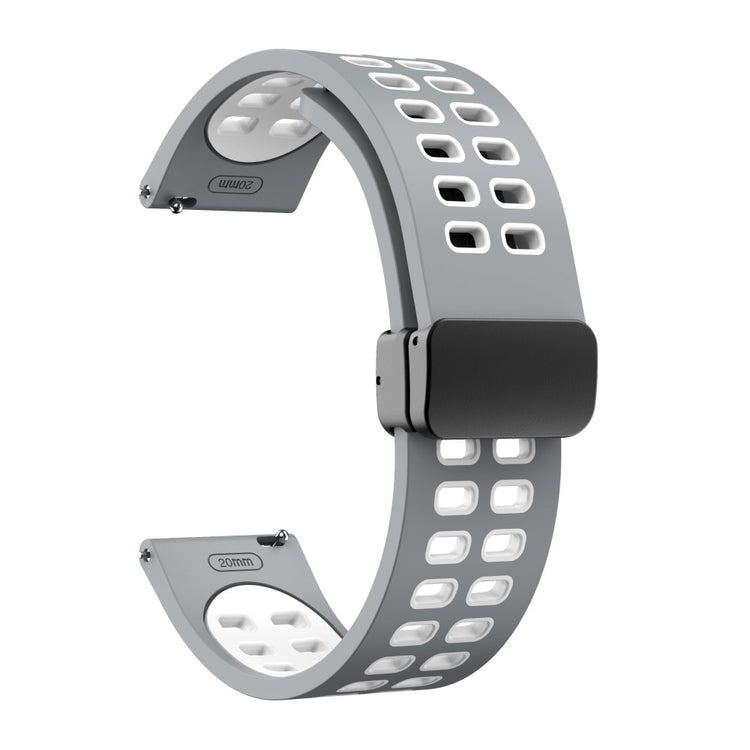 Helt Vildt Godt Silikone Universal Rem passer til Smartwatch - Sølv#serie_5