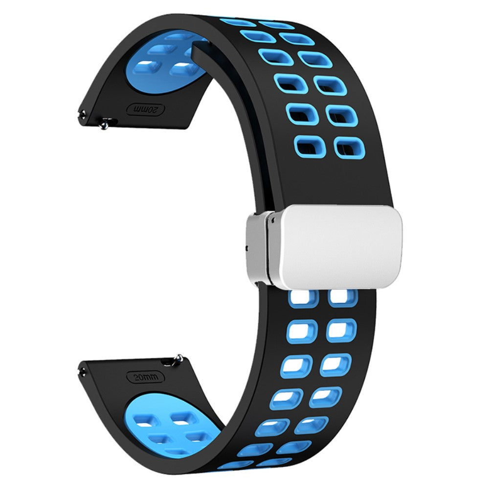 Meget Elegant Silikone Universal Rem passer til Smartwatch - Blå#serie_10