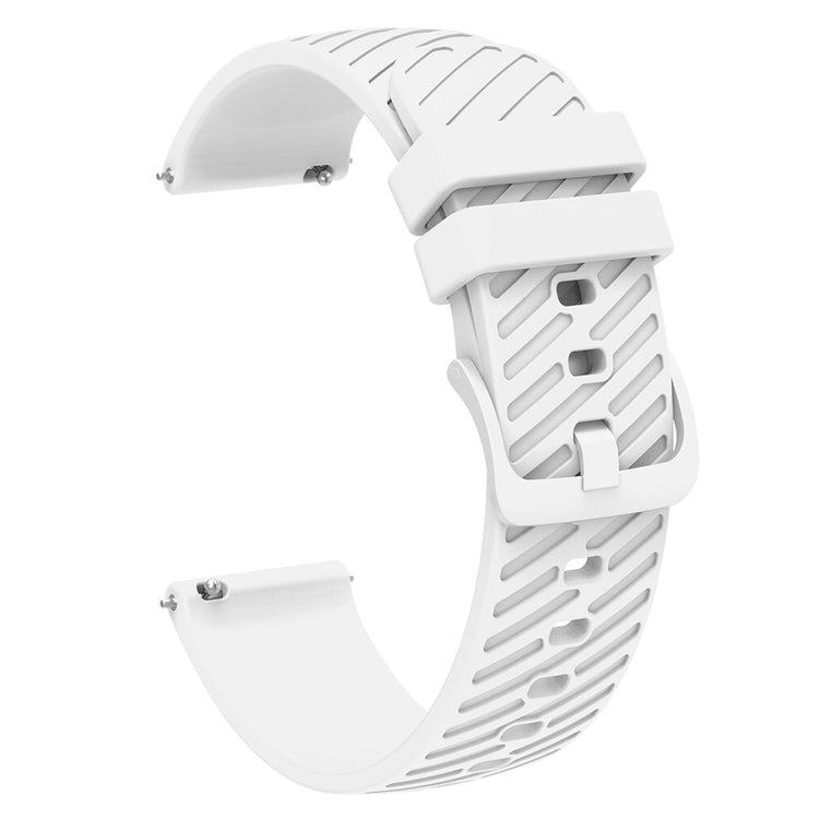 Rigtigt Sejt Silikone Universal Rem passer til Smartwatch - Hvid#serie_2