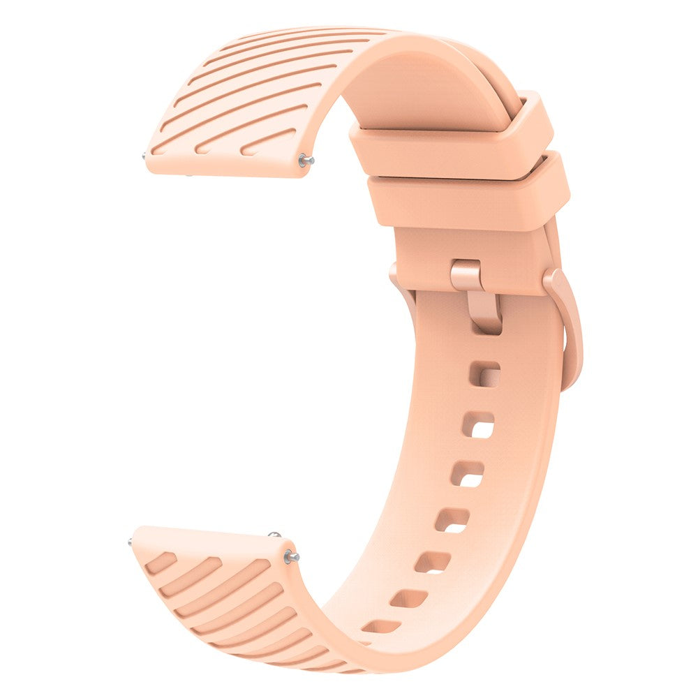 Rigtigt Sejt Silikone Universal Rem passer til Smartwatch - Pink#serie_3