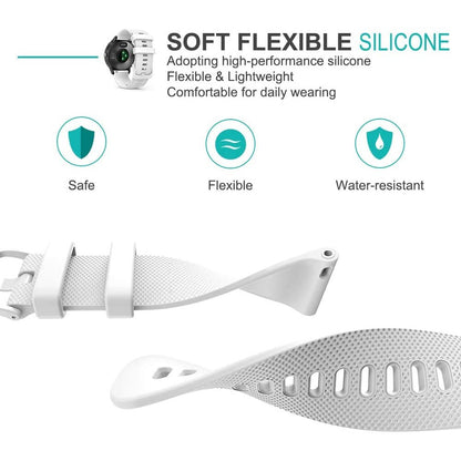 Pænt Silikone Universal Rem passer til Smartwatch - Hvid#serie_2