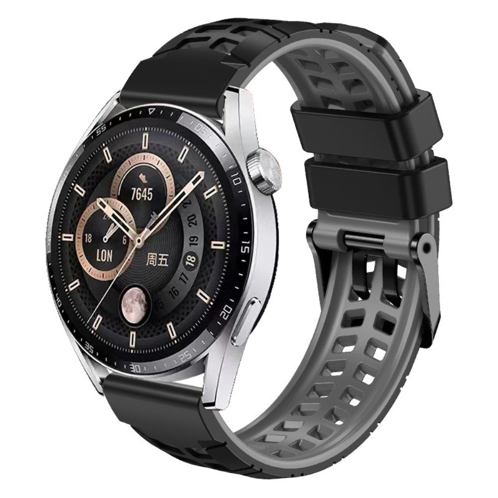 Alle Tiders Silikone Universal Rem passer til Smartwatch - Sølv#serie_6