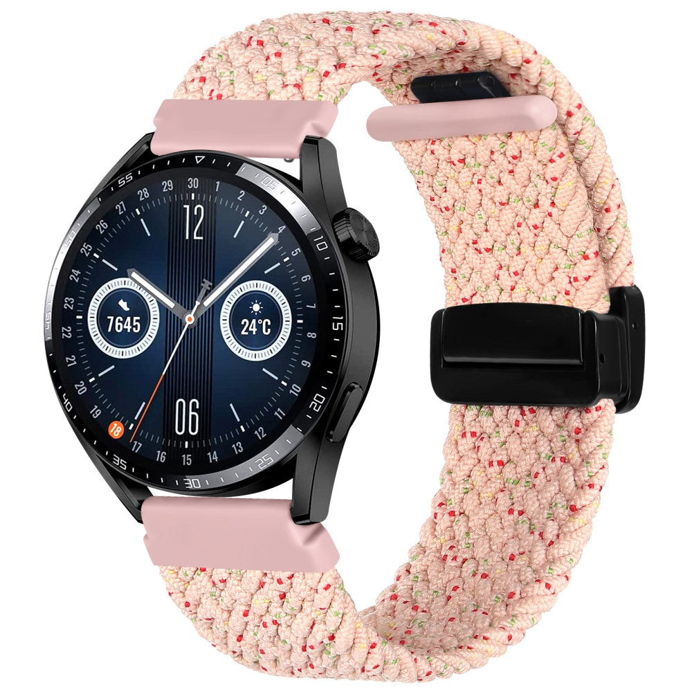 Stilren Nylon Universal Rem passer til Smartwatch - Pink#serie_12