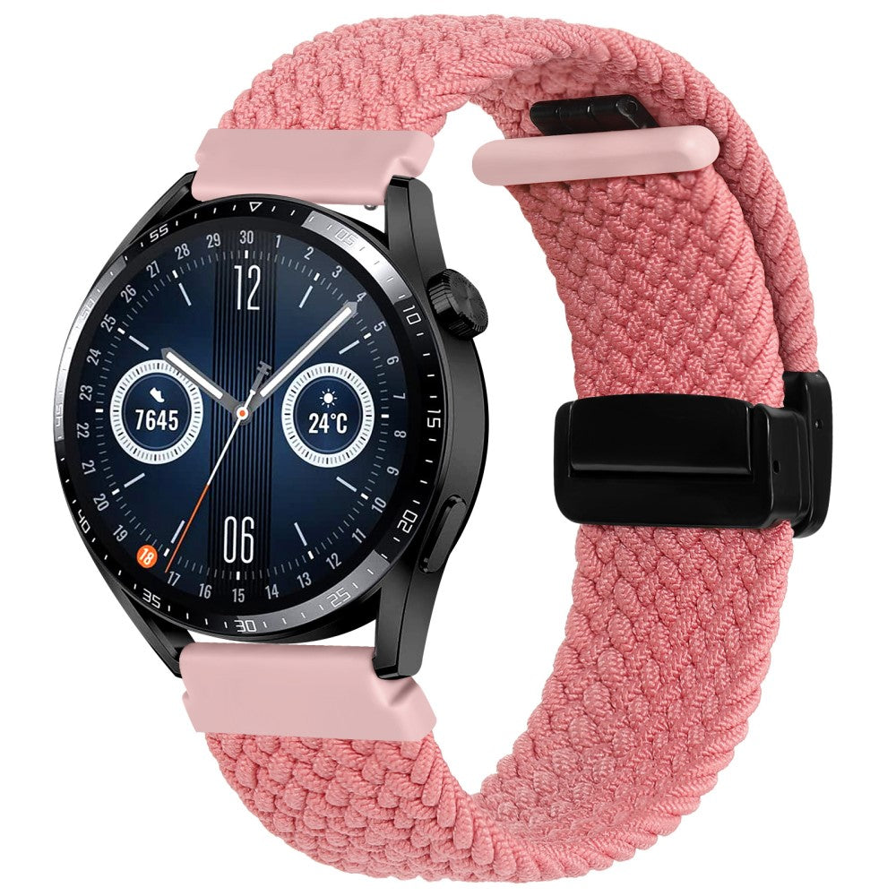 Stilren Nylon Universal Rem passer til Smartwatch - Pink#serie_3