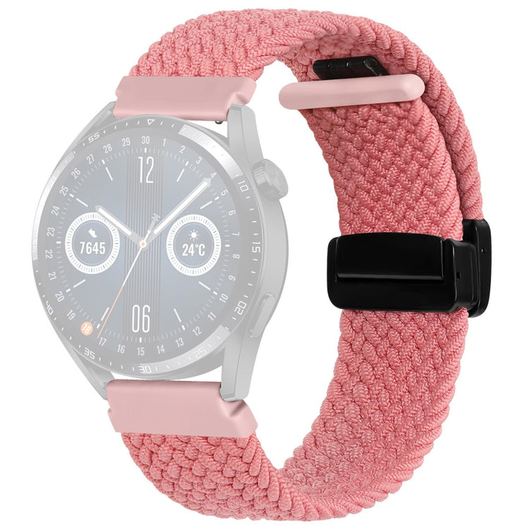 Stilren Nylon Universal Rem passer til Smartwatch - Pink#serie_3