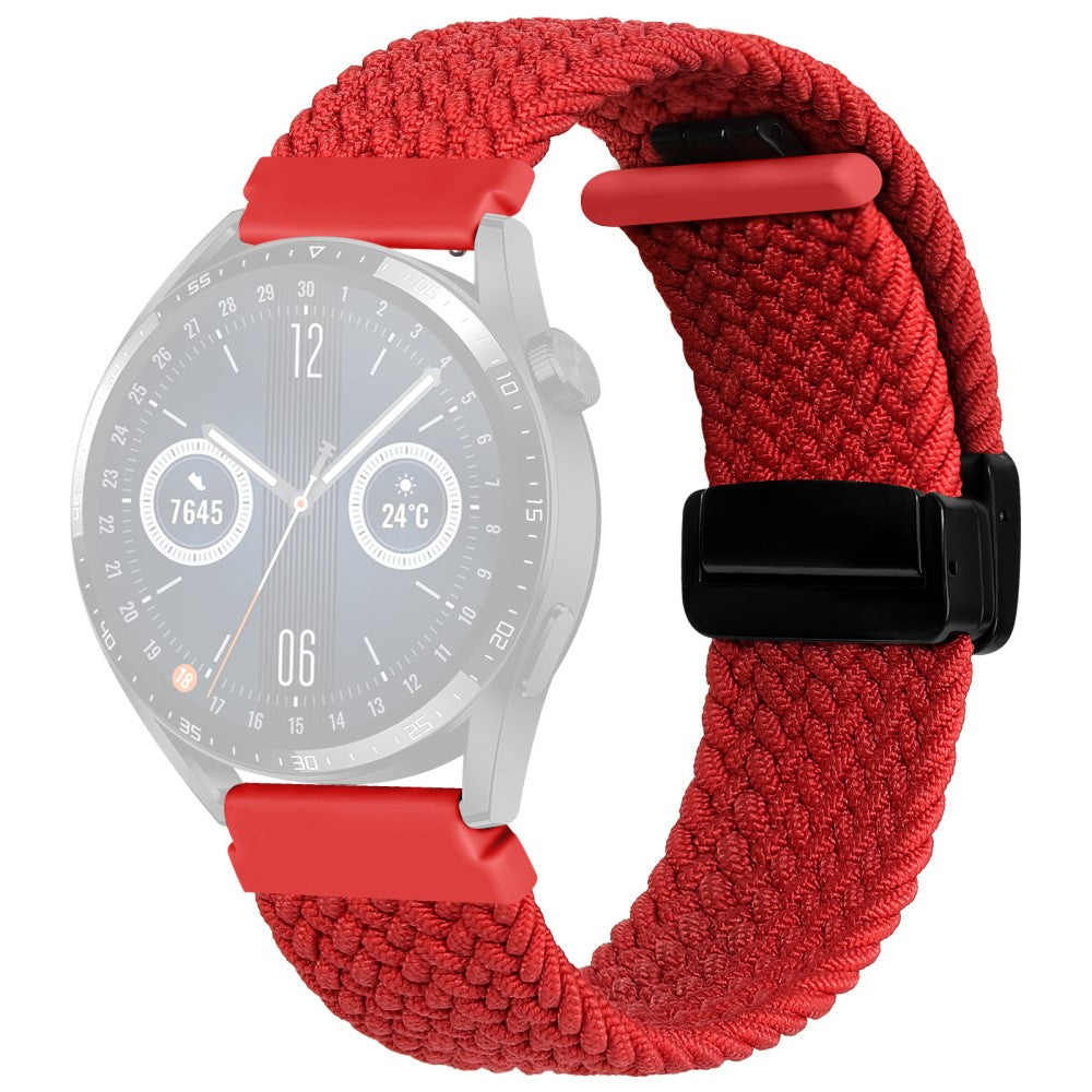 Stilren Nylon Universal Rem passer til Smartwatch - Rød#serie_6