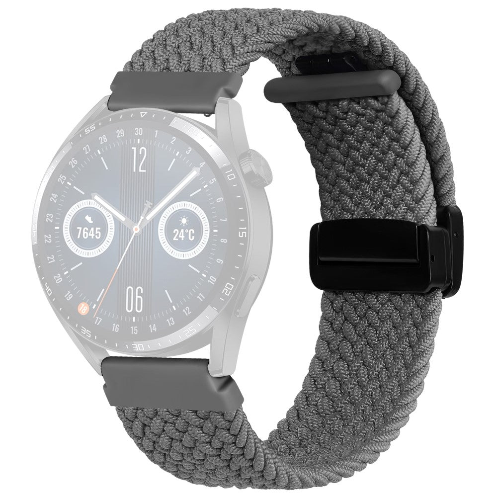Stilren Nylon Universal Rem passer til Smartwatch - Sølv#serie_7