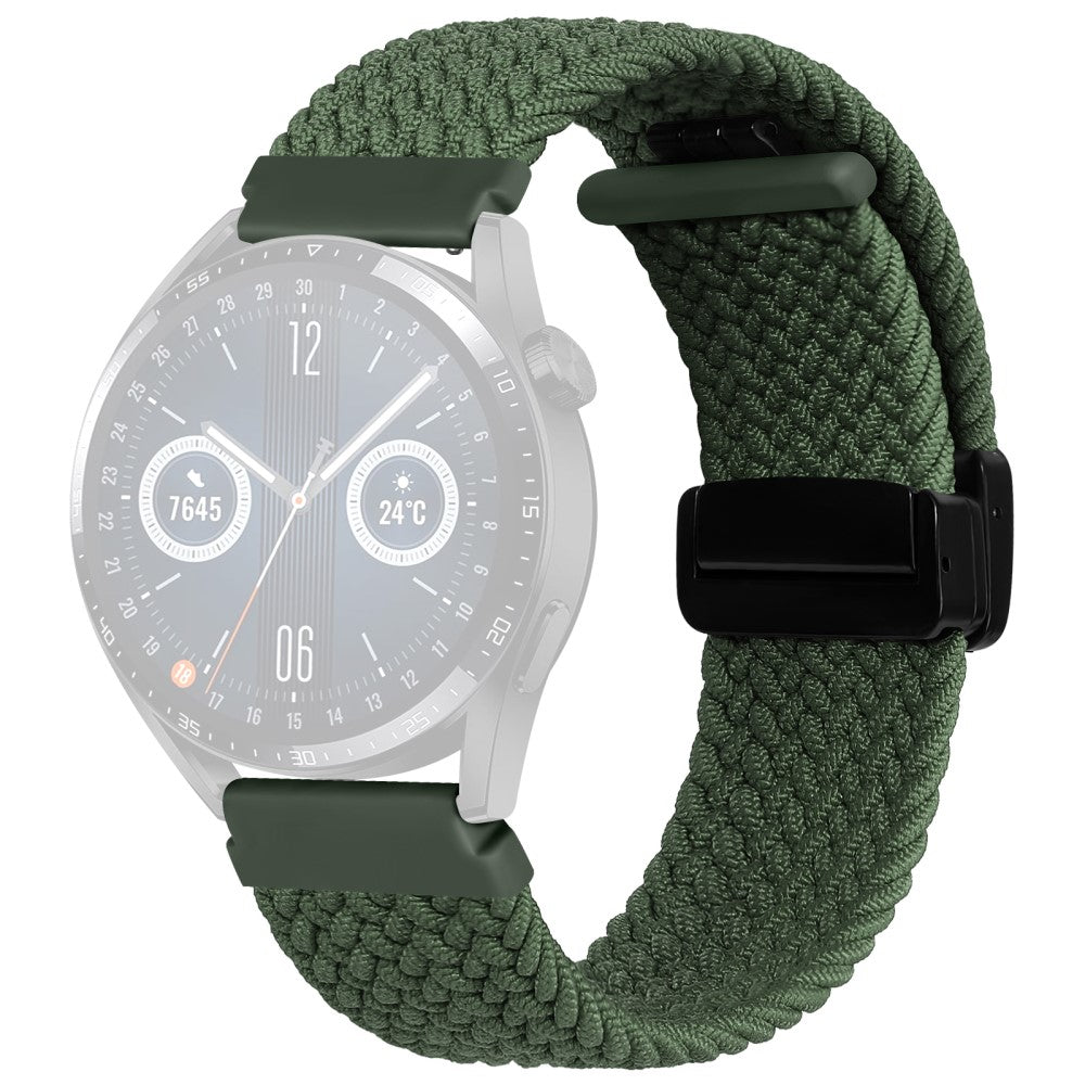 Stilren Nylon Universal Rem passer til Smartwatch - Grøn#serie_9