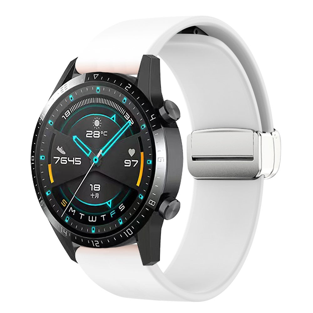 Vildt Sejt Silikone Universal Rem passer til Smartwatch - Hvid#serie_3