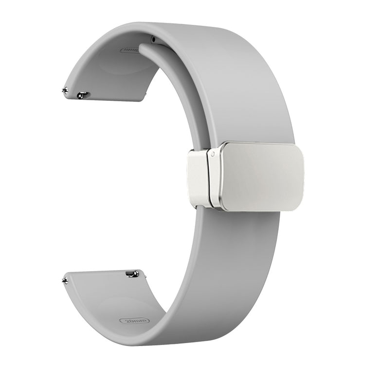 Vildt Sejt Silikone Universal Rem passer til Smartwatch - Sølv#serie_8