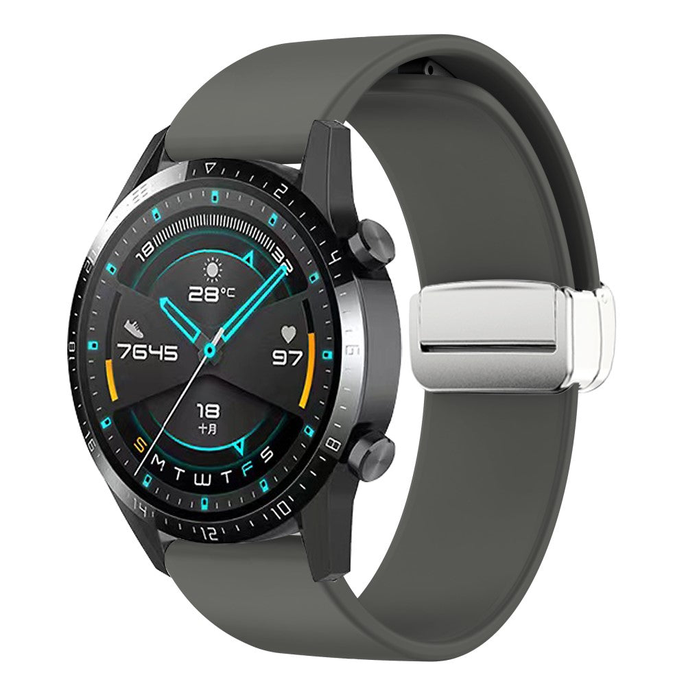 Vildt Sejt Silikone Universal Rem passer til Smartwatch - Sølv#serie_9