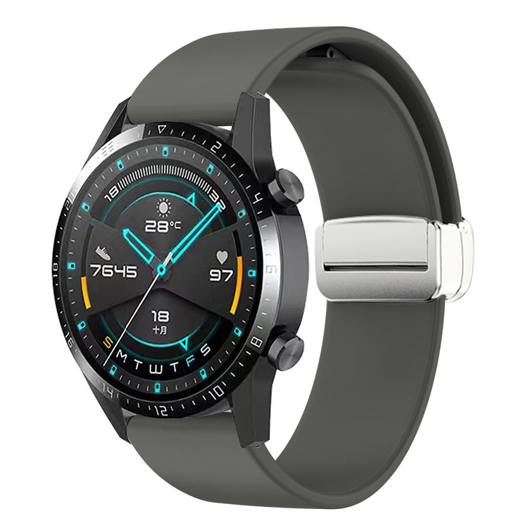 Vildt Sejt Silikone Universal Rem passer til Smartwatch - Sølv#serie_9