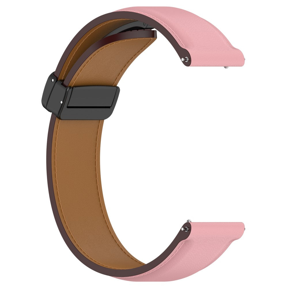 Helt Vildt Flot Ægte Læder Universal Rem passer til Smartwatch - Pink#serie_3
