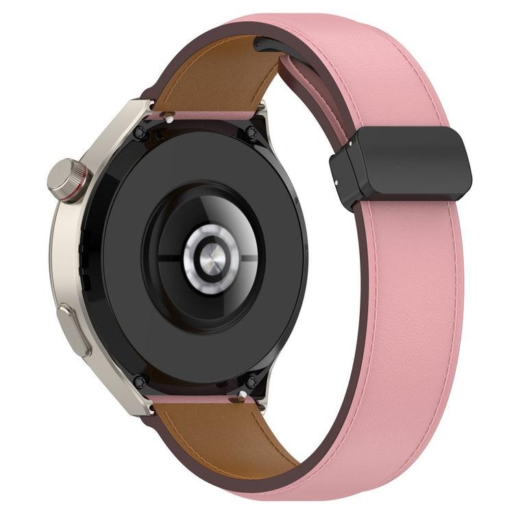 Helt Vildt Flot Ægte Læder Universal Rem passer til Smartwatch - Pink#serie_3