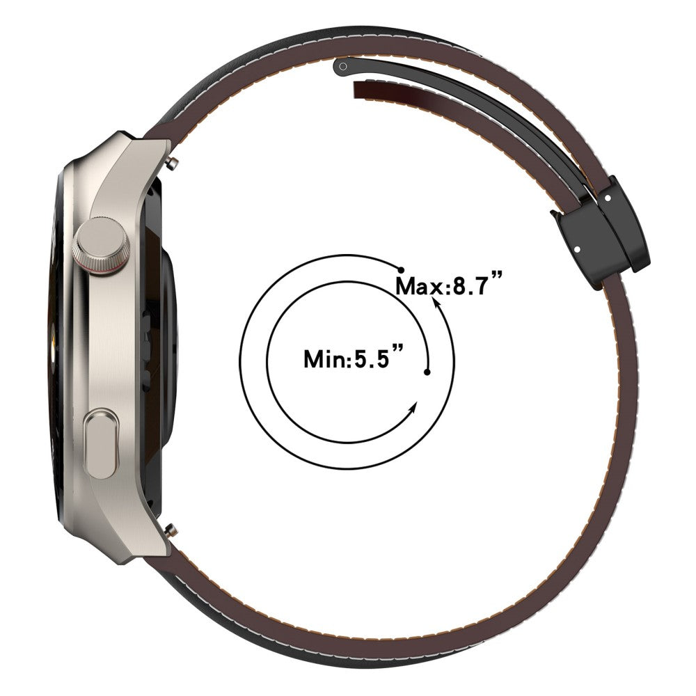 Helt Vildt Flot Ægte Læder Universal Rem passer til Smartwatch - Grøn#serie_4