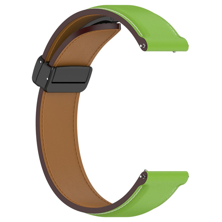 Helt Vildt Flot Ægte Læder Universal Rem passer til Smartwatch - Grøn#serie_4