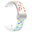 Sött Smartwatch Metall Och Mjukplast Universell Armband
