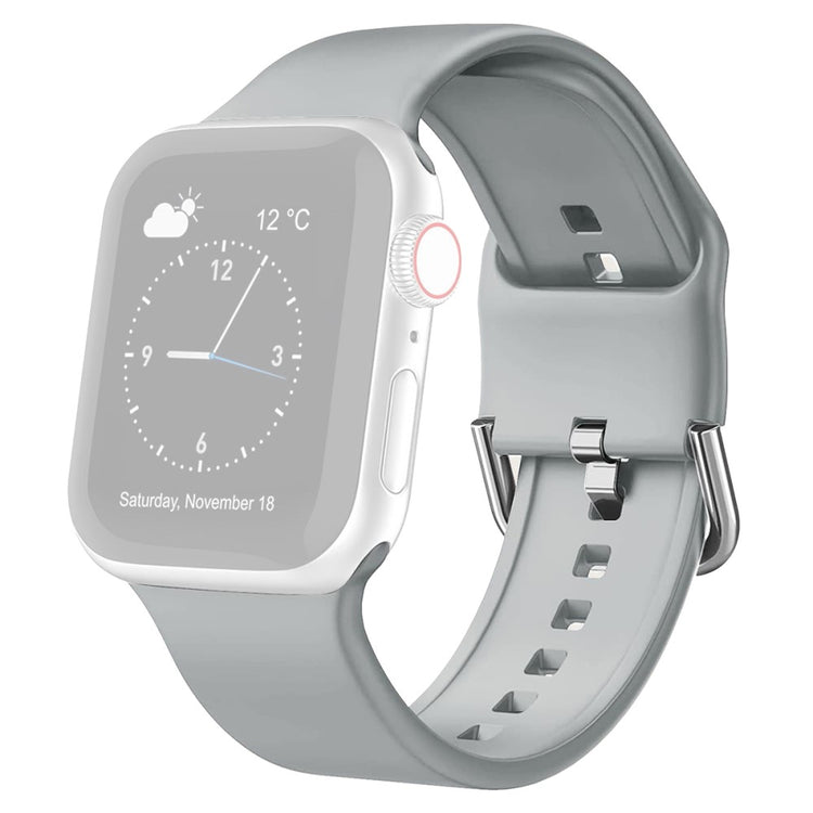 Vildt Rart Silikone Rem passer til Apple Watch Ultra - Sølv#serie_8