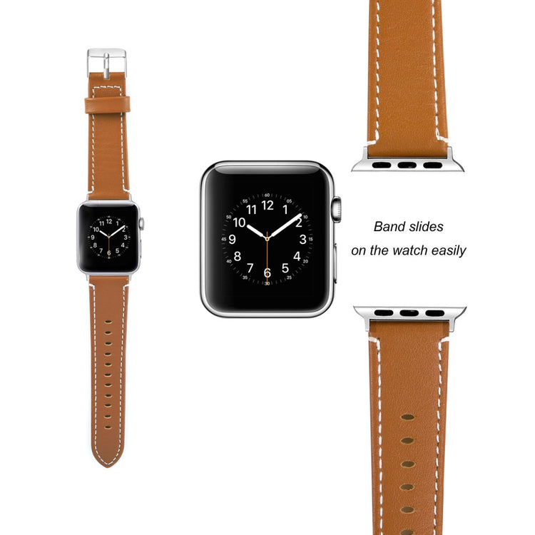 Ægte læder Cover passer til Apple Watch Ultra - Brun#serie_8
