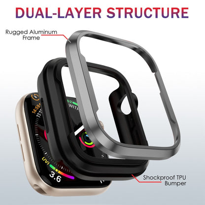 Apple Watch Series 8 (41mm) / Apple Watch Series 7 41mm  Metal Bumper  - Sort#serie_2