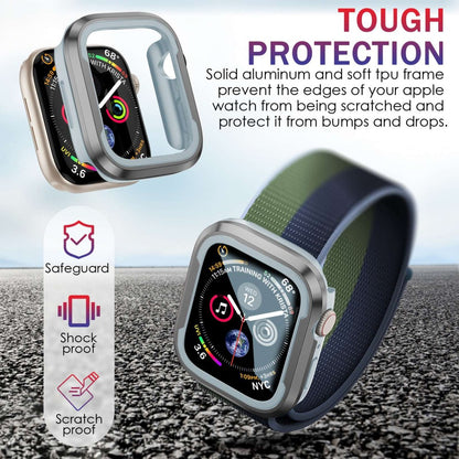 Apple Watch Series 8 (41mm) / Apple Watch Series 7 41mm  Metal Bumper  - Sølv#serie_4