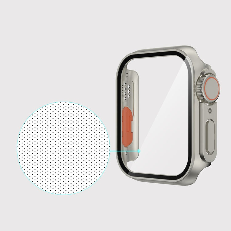 Mega Flot Apple Watch Series 8 (41mm) / Apple Watch Series 7 41mm Cover med Skærmbeskytter i  - Sølv#serie_4