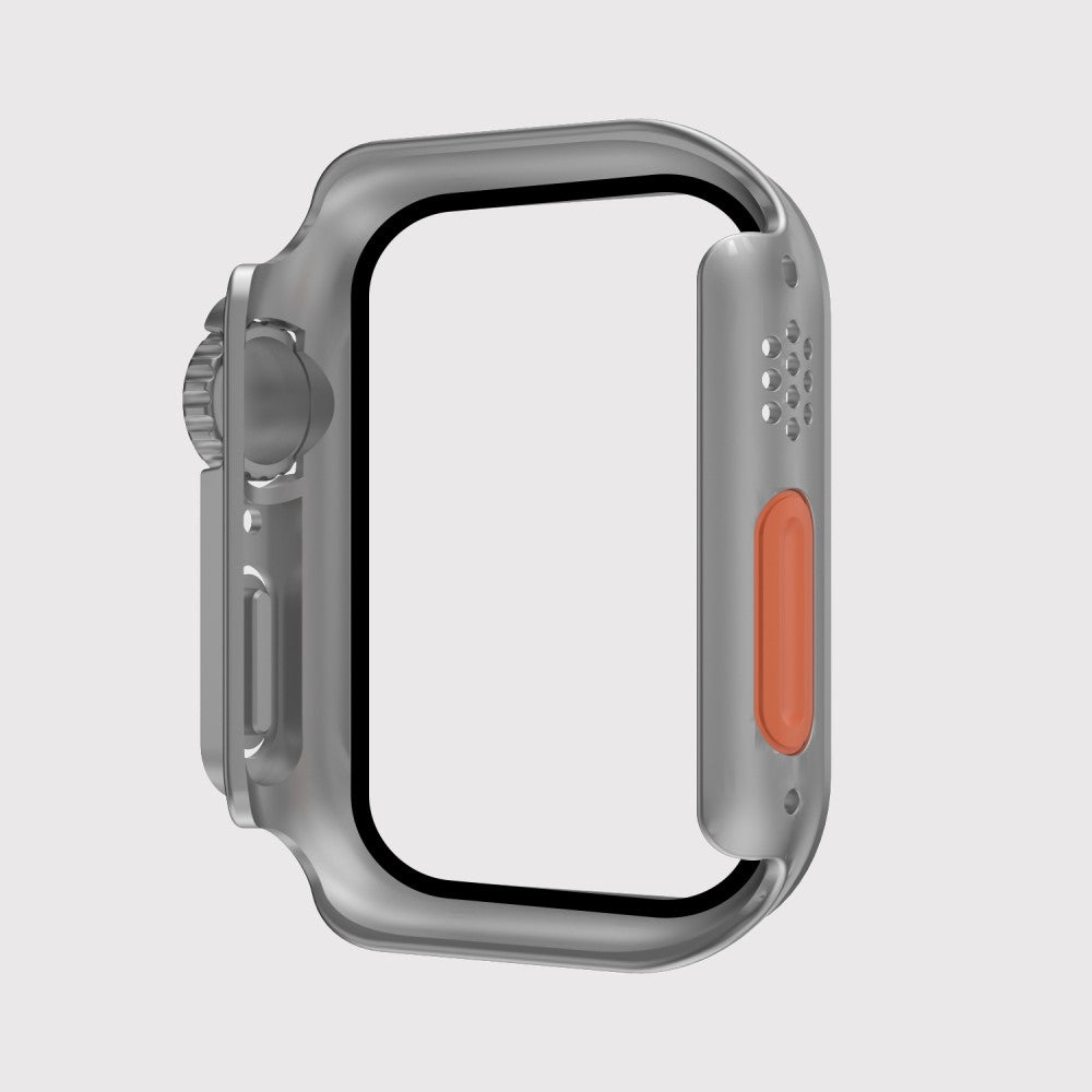 Mega Flot Apple Watch Series 8 (41mm) / Apple Watch Series 7 41mm Cover med Skærmbeskytter i  - Sølv#serie_5